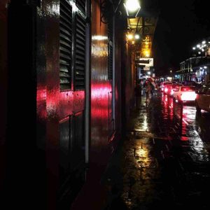Bourbon Street in the Rain