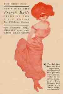 French Balls Storyville New Orleans 1908
