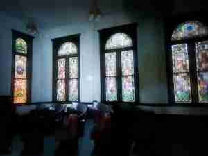 Church Pews Stained Glass